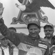 Earnhardt waves in victory lane on Feb. 9, 1986 in Daytona Beach Fla. after winning the Busch Classic. Photo: AP